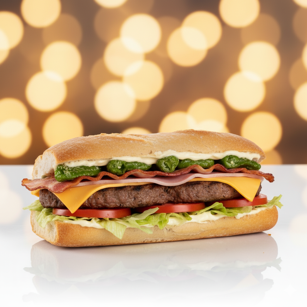 BOCADILLO COMPLETO DE HAMBURGUESA