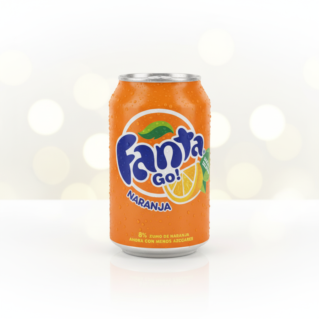 LATA DE FANTA DE NARANJA
