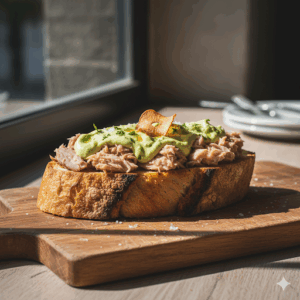 TOSTADA DE ATÚN Y ALIOLI