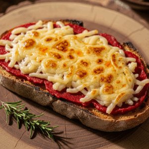 Tostada sobrasada y queso