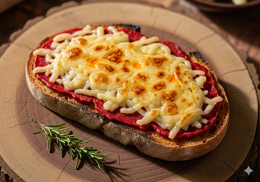 Tostada sobrasada y queso