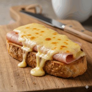 TOSTADA DE YORK Y QUESO